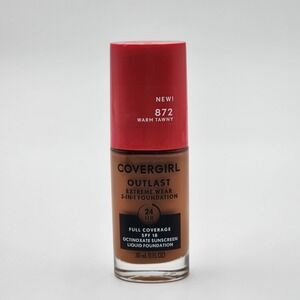 CoverGirl Outlast Extreme Wear Liquid Foundation Warm Tawny 872 1 Fl Oz New